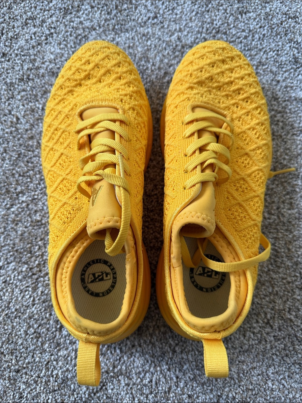 APL Women’s TechLoom Phantom Knit Sneakers - Yellow